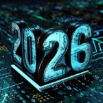 2026 New Year Concept. 3D Render