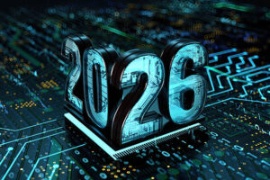 2026 New Year Concept. 3D Render