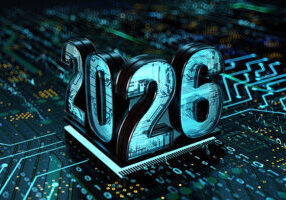 2026 New Year Concept. 3D Render